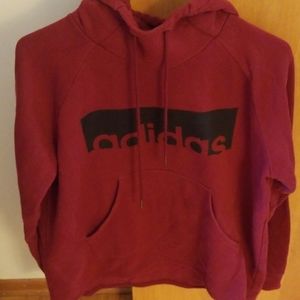 Maroon adidas hoodie